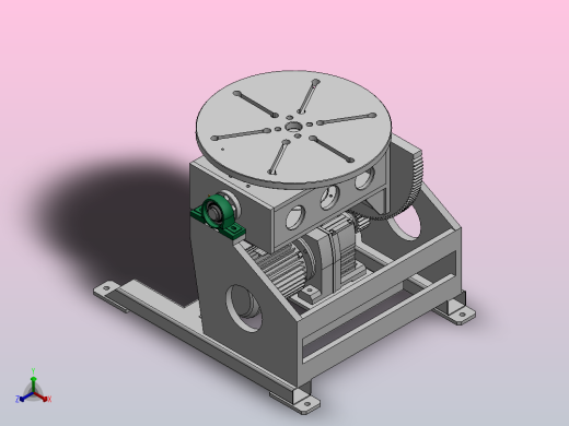 二轴变位机正等轴测缩略图