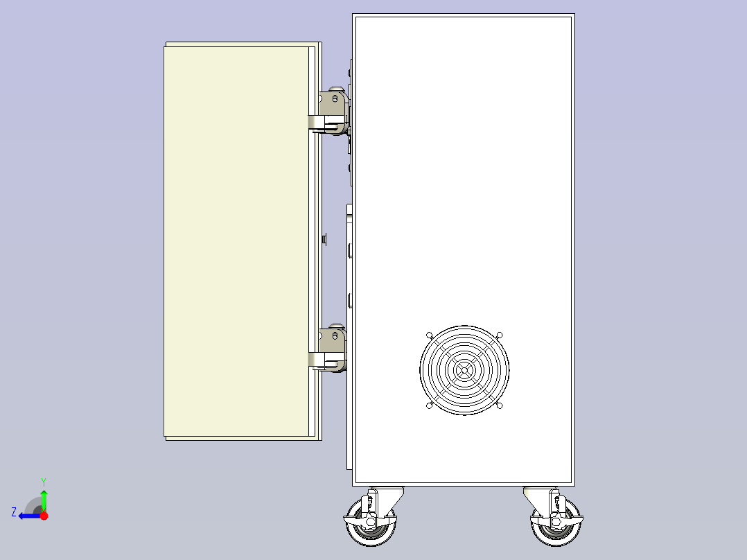 茶叶发酵箱右视图
