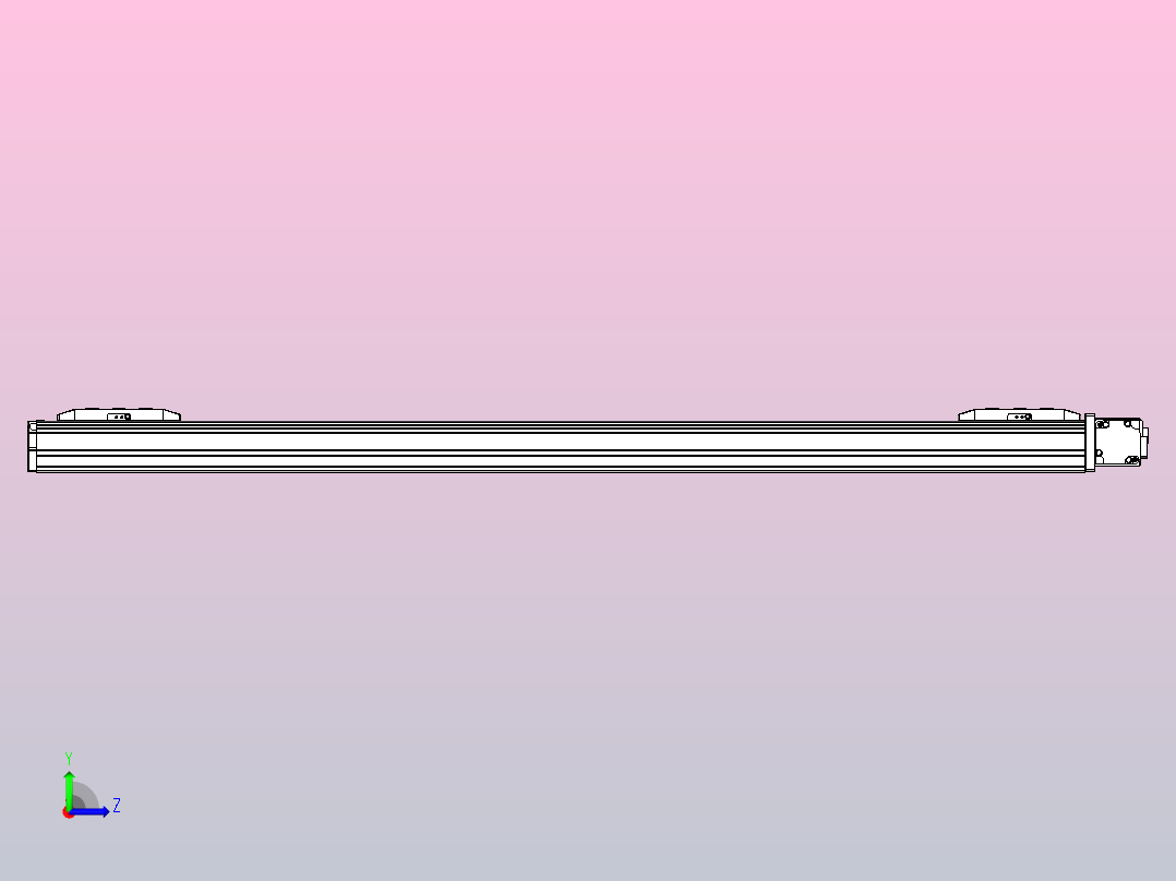 皮带直线轴双滑块型TPA-GCBS-50-P42-L350-DR-M10-N3左视图