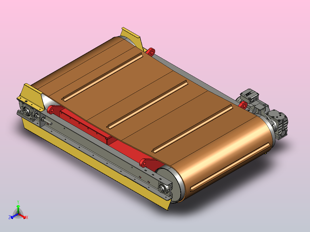 带外磁选机over-band-magnetic-separator-obms-模型格式为 stp主视图