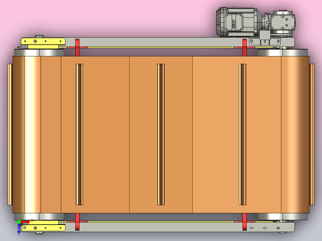 带外磁选机over-band-magnetic-separator-obms-模型格式为 stp俯视图