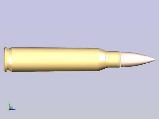 5.56毫米M193子弹左视缩略图