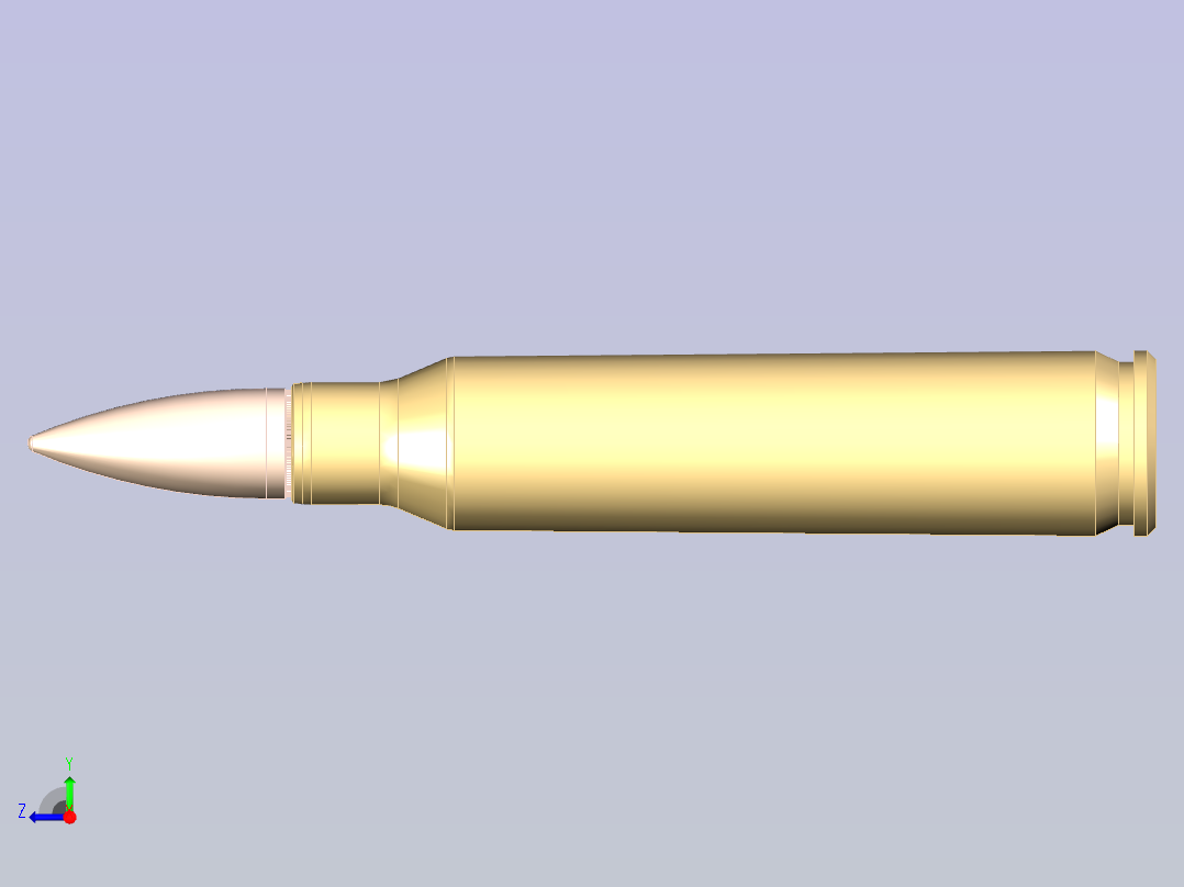 5.56毫米M193子弹右视图