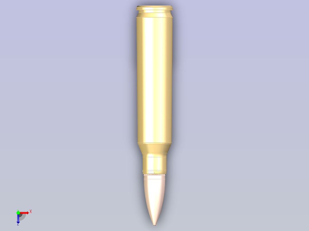 5.56毫米M193子弹俯视图