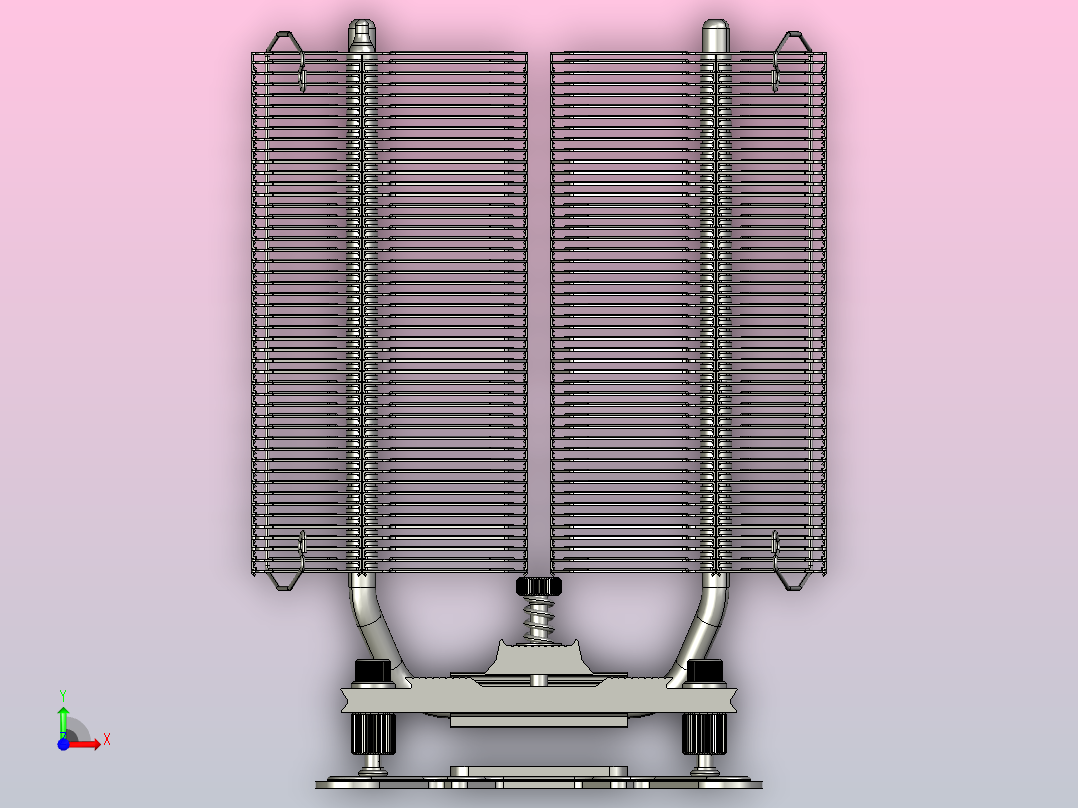 rolimatech megahalems cpu塔式冷却器前视图