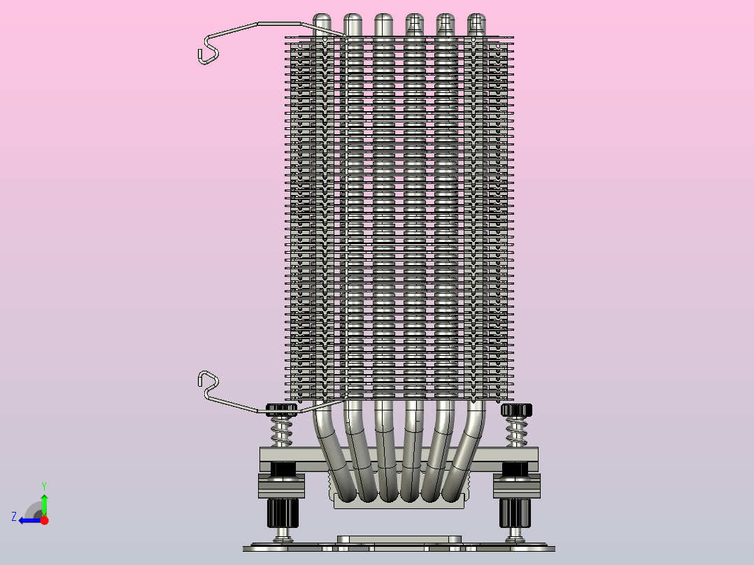 rolimatech megahalems cpu塔式冷却器右视图