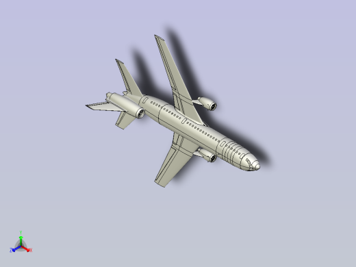 DC10大型客机飞机