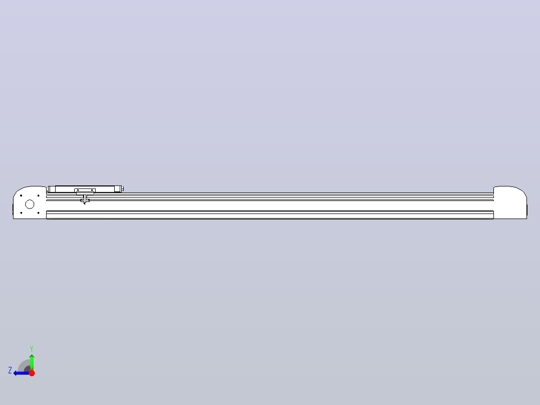 带式直线轴半闭式TPA-ONB-80-170-L1050-DL-J60-N3右视图