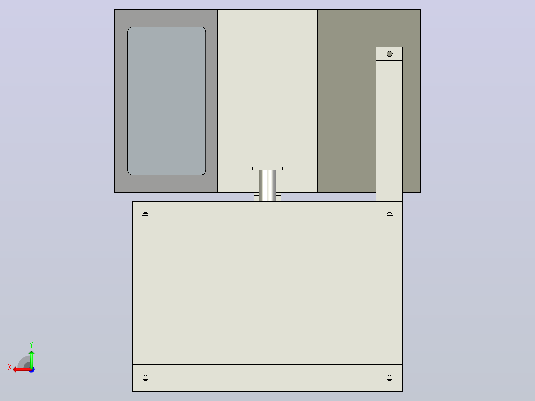 缠绕机 绕线机90115001-winding-machine-for-模型格式为 stp后视图