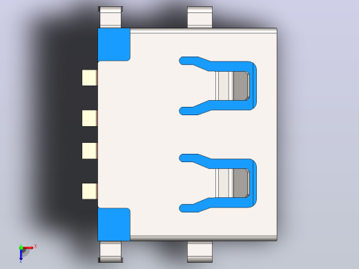usb-u-a-24ds-w 接头俯视缩略图