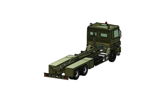 钩臂式起重卡车3D图纸 Solidworks设计缩略图
