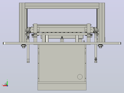 工装操作台3D模型后视缩略图