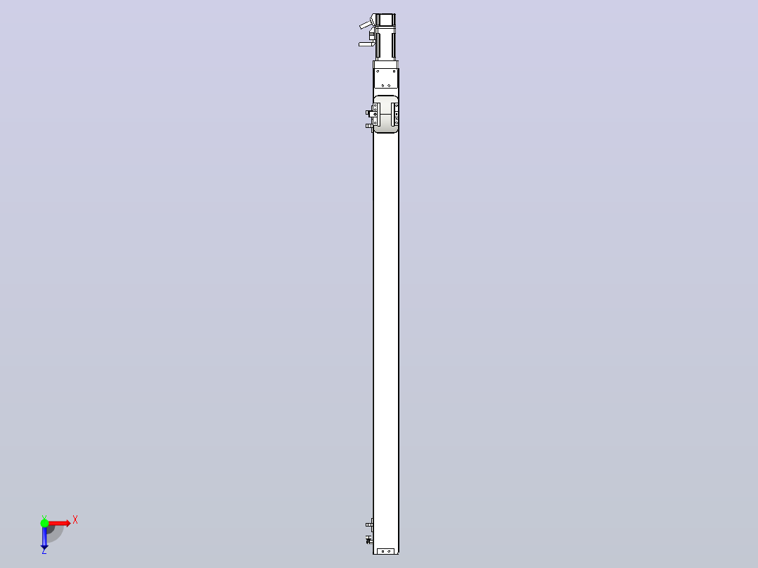 无尘螺杆滑台KCH5M-800-BC-100W-C4俯视图