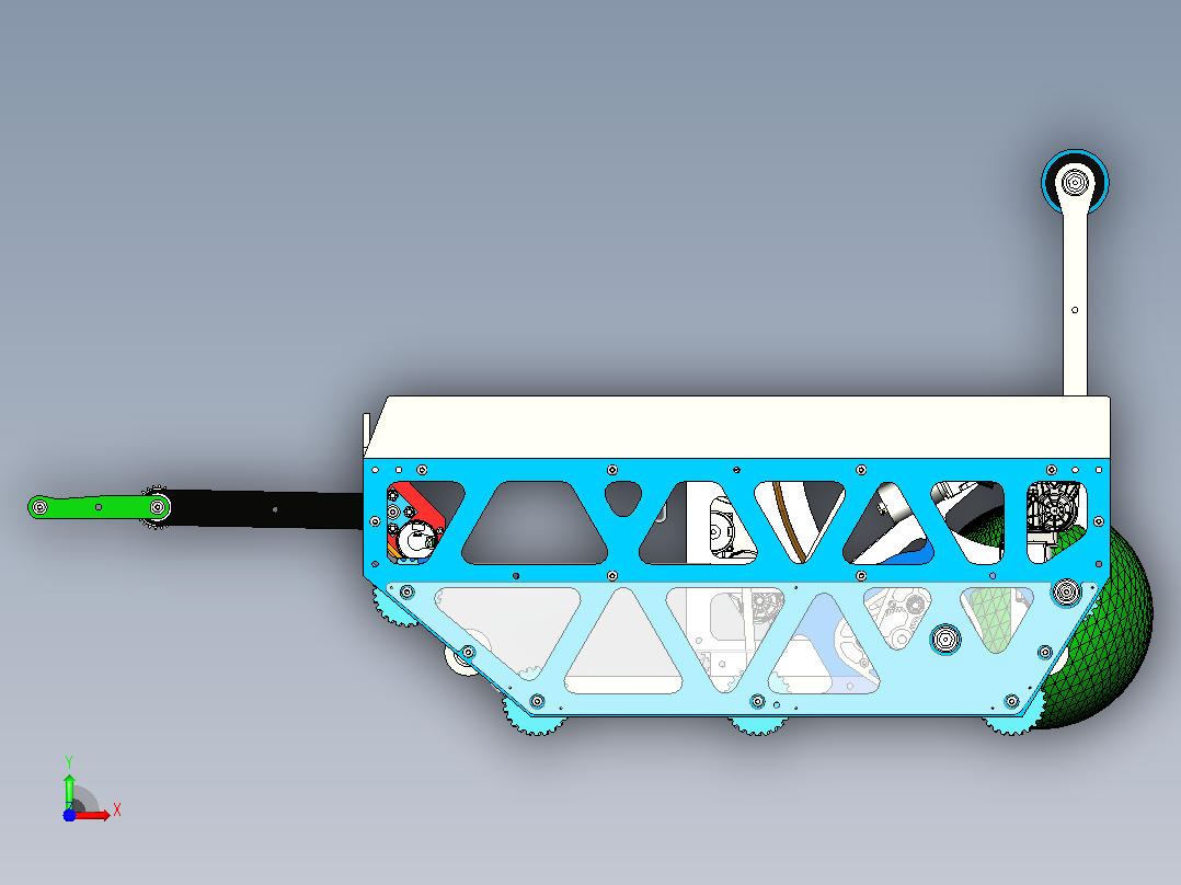 FRC Team 250的最终模型——Dynamos竞赛机器人 (1)前视图