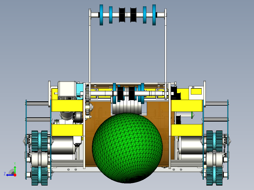 FRC Team 250的最终模型——Dynamos竞赛机器人 (1)右视图