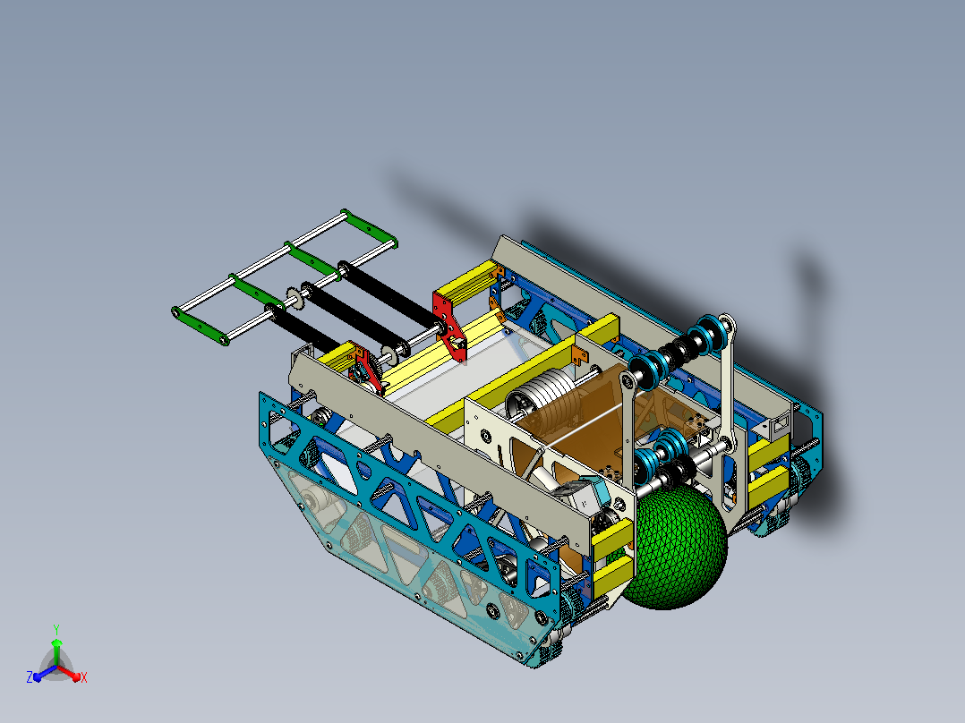 FRC Team 250的最终模型——Dynamos竞赛机器人 (1)正等轴测图