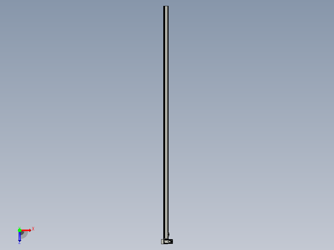 皮带直线轴半封闭可选导轨TPA-HNB-65S-90-L3050-LU-C-P10-N3俯视图