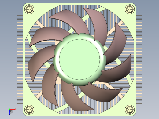 CPU 风扇带散热片俯视缩略图