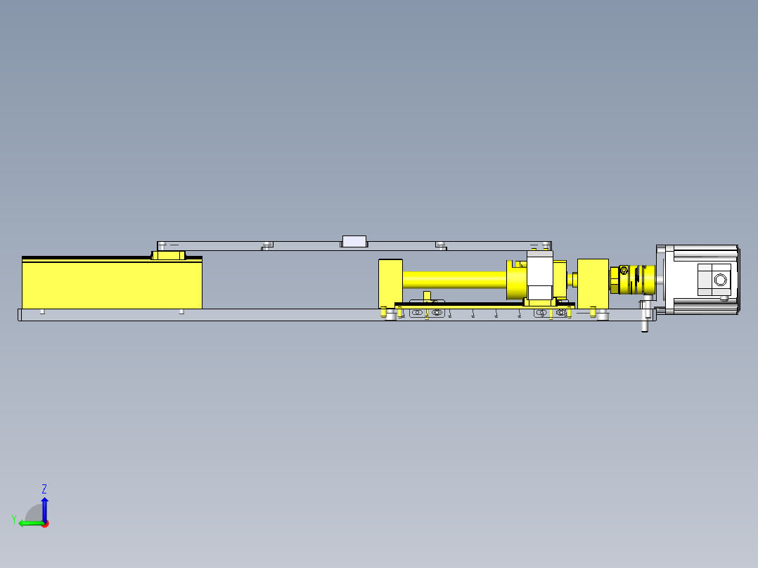 自动切割组件左视图