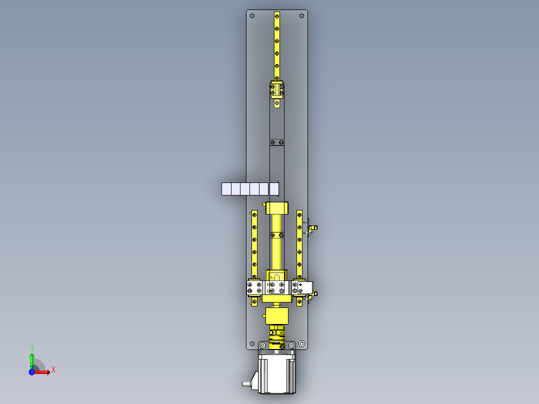 自动切割组件俯视图