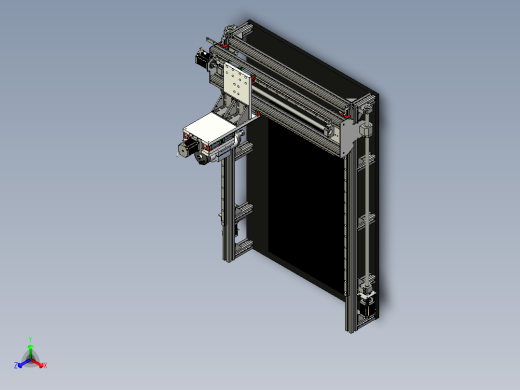 40x40铝型材铣床step