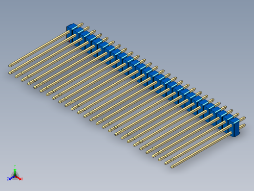 彩色公头100mil（2.54mm）系列-DS1021_blue_2x27p_100mil_Type43_rev1.0