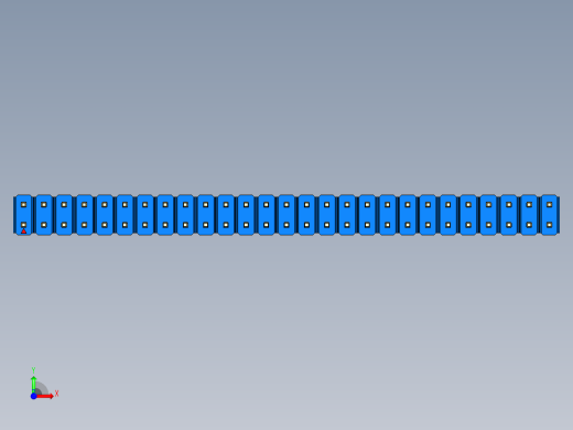 彩色公头100mil（2.54mm）系列-DS1021_blue_2x27p_100mil_Type43_rev1.0前视缩略图