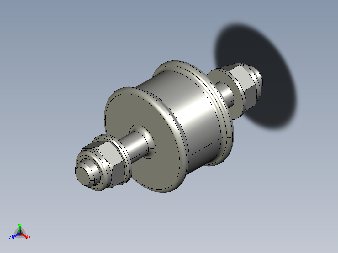 减震器M8正等轴测图