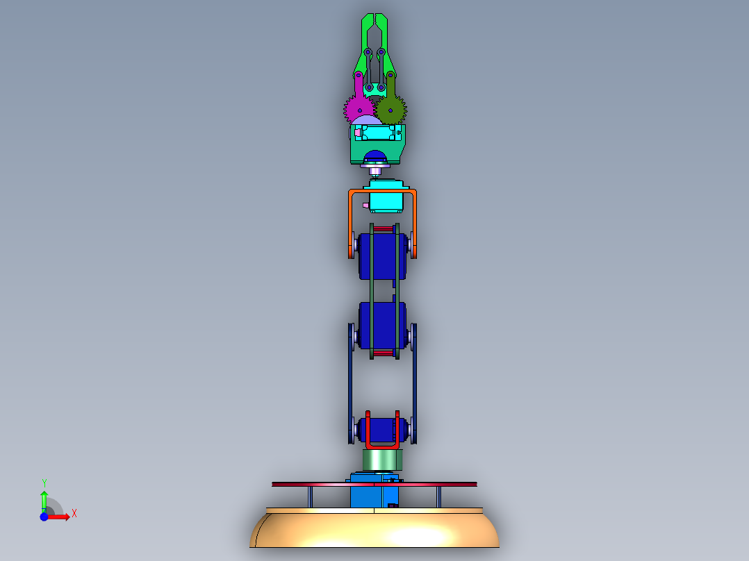 开源6DOF机械臂前视图