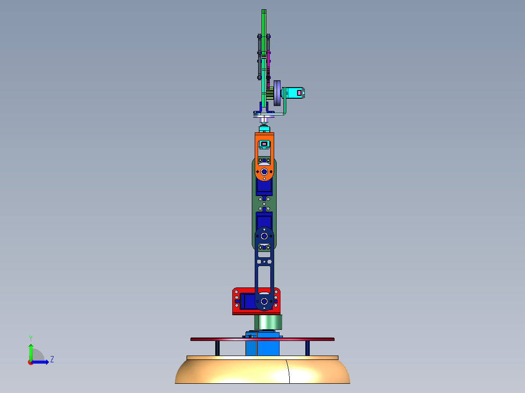开源6DOF机械臂左视图