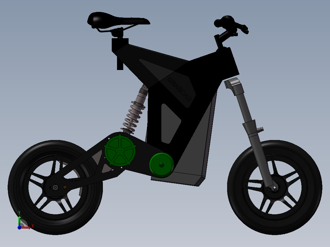 Exo电动两轮车前视图