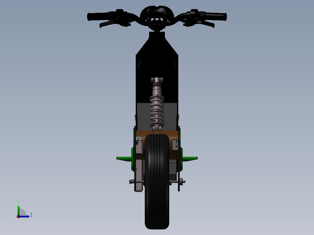 Exo电动两轮车左视图