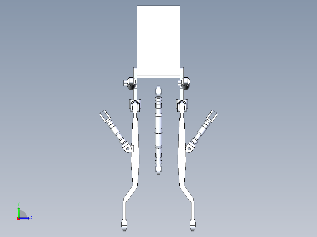 三点悬挂装配左视图