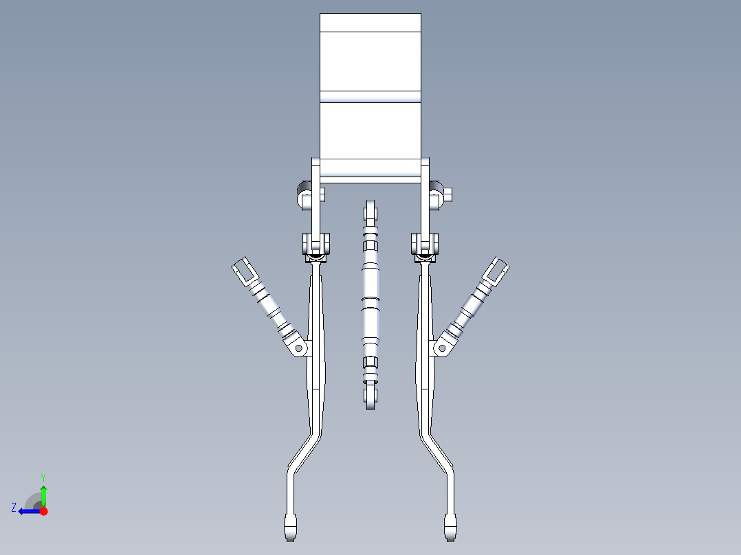 三点悬挂装配右视图
