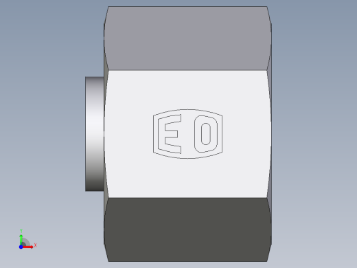 卡套式工业通用硬管接头EO_Blanking_plug_with_nut_for_cones_VKAM14SCF前视缩略图