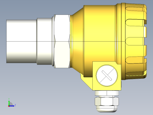 超声波设备TRANSMITTER-RANGE-6m-19.7ft-PVDF-BODY-4-20mA-2-WIRE-NPT-THREAD左视缩略图