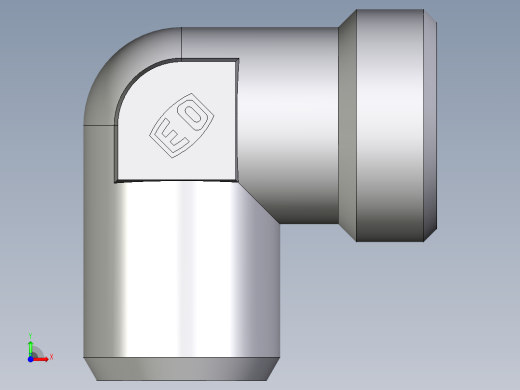 卡套式工业通用硬管接头EO_Weld_elbown_WAS38SX前视缩略图