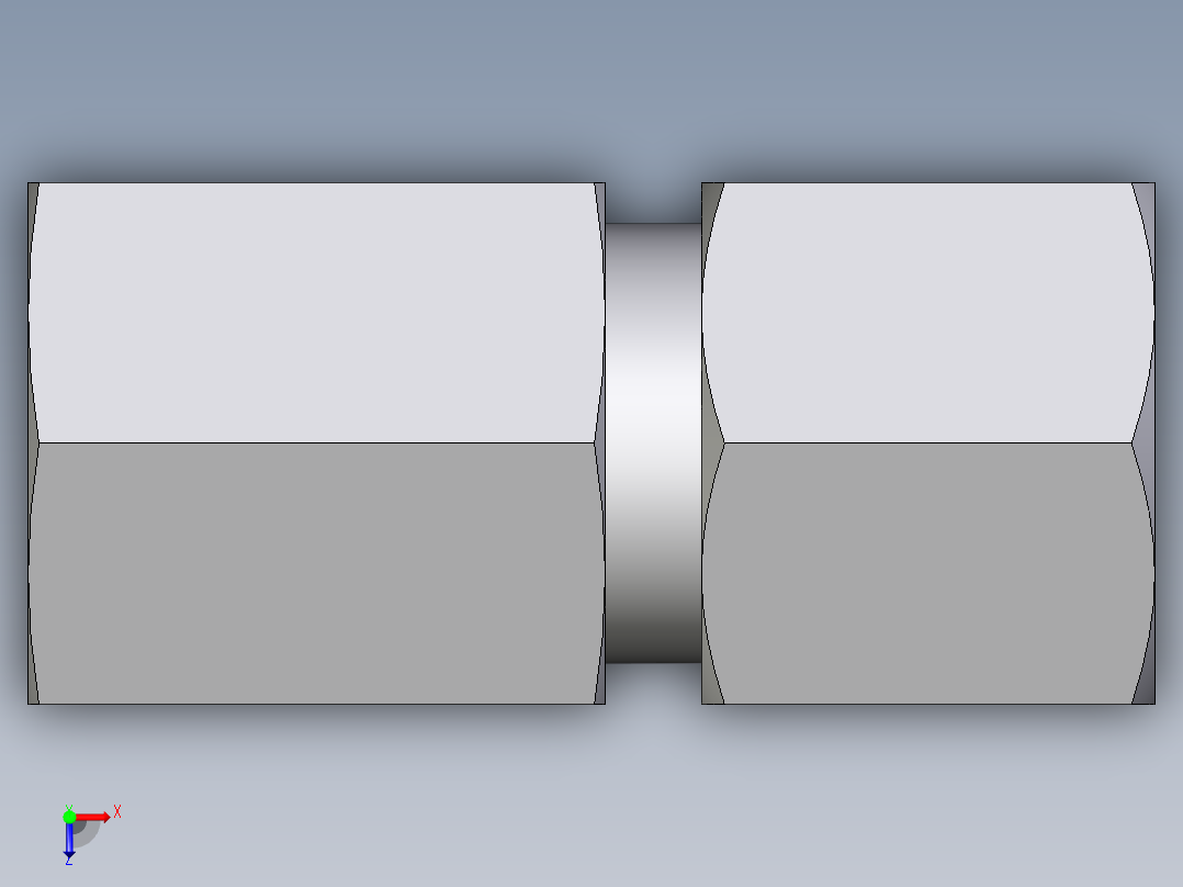 卡套式工业通用硬管接头EO_Swivel_connector_GAI08ZSR71俯视图
