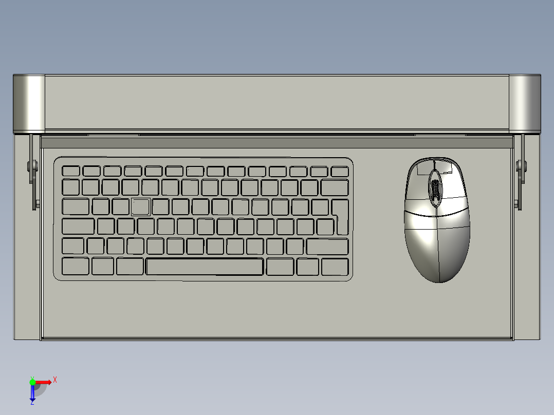 壁挂式or嵌入式显示器模组俯视图