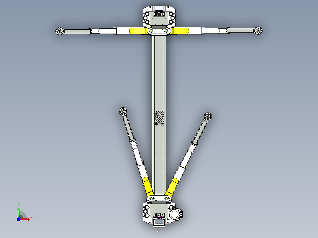 双柱举升机三维模型资料前视图