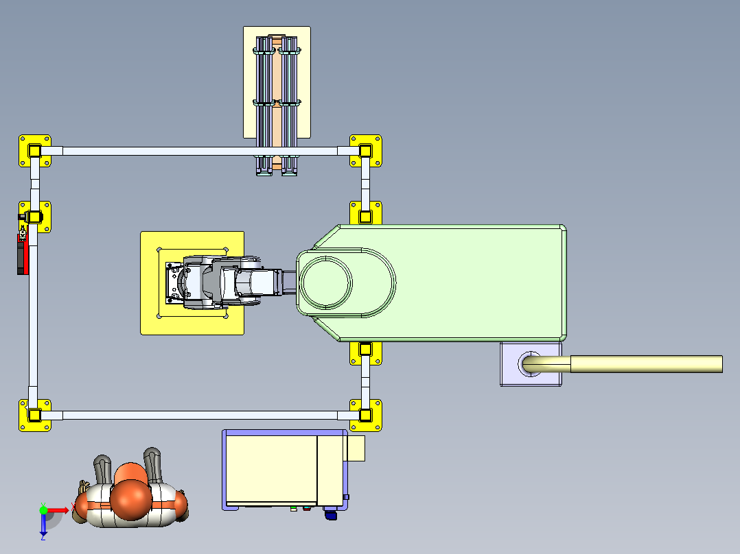 自动化焊机机器人CROE2.0.zip俯视图