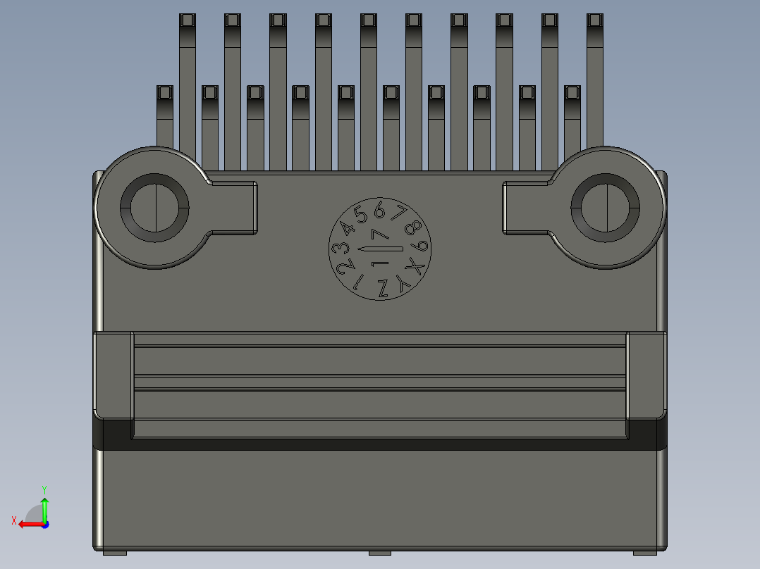 连接器AAUS01AP2-020K026后视图