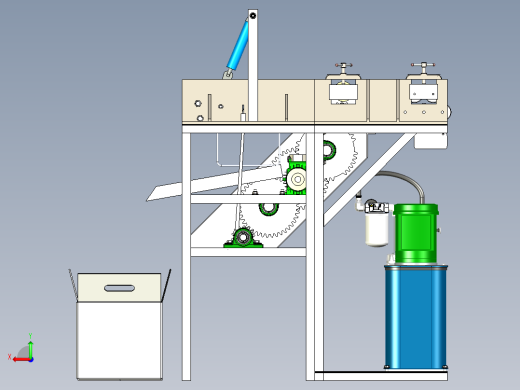 钢筋弯曲折断机3D数模图纸 Solidworks设计 附x_t格式后视缩略图