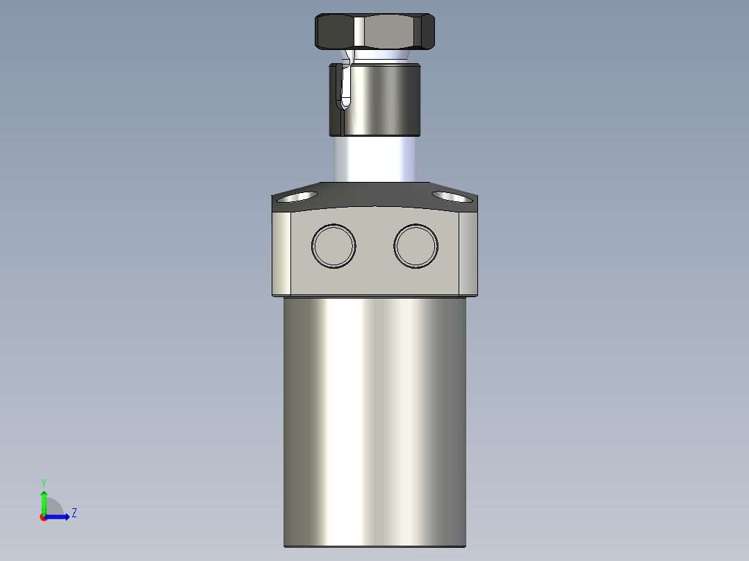 KOSMEKLHS0400-SL-Y45多系列多零件图纸模型左视图