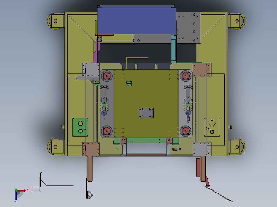 框架装备俯视图