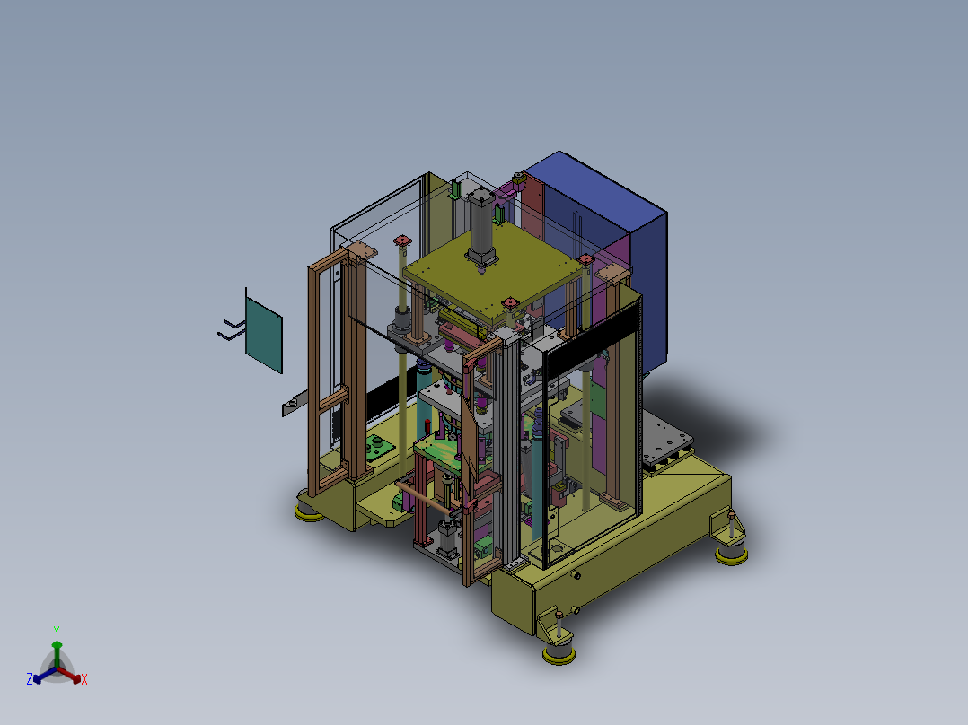 框架装备正等轴测图