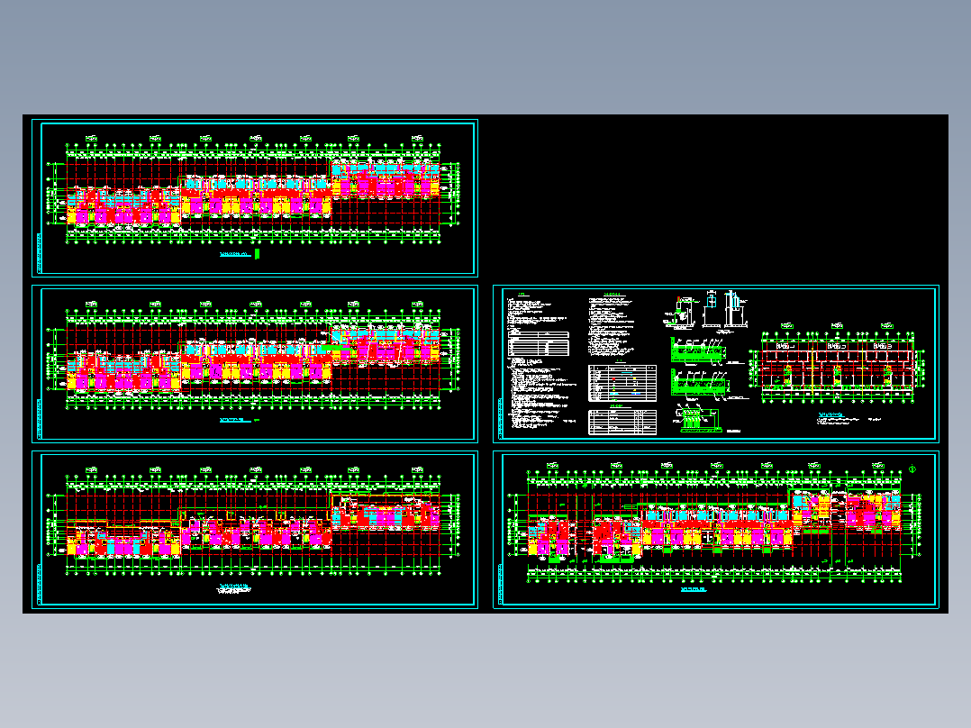 九层花园小区暖通平面图