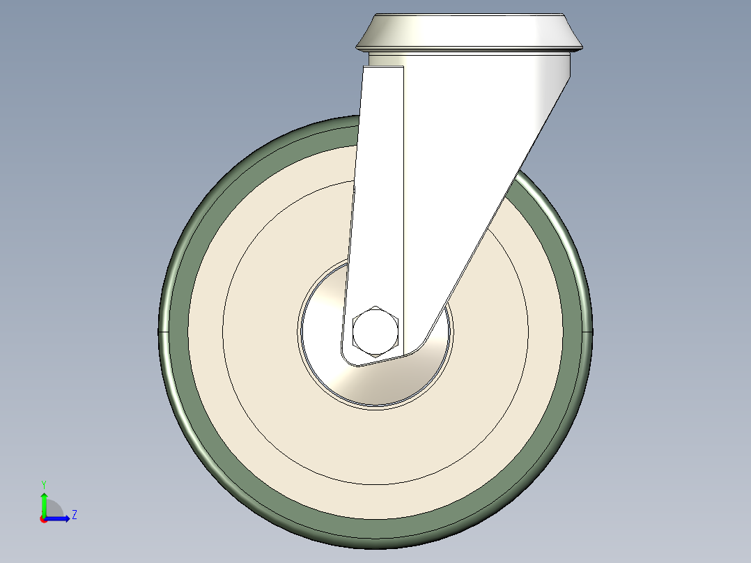 型材-KJN 531784 125MM WHEEL左视图