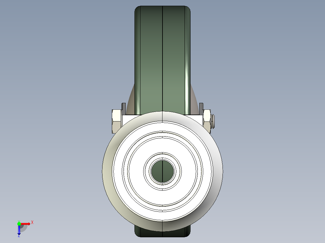 型材-KJN 531784 125MM WHEEL俯视图