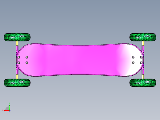 橡胶四轮滑板单翘板后视缩略图